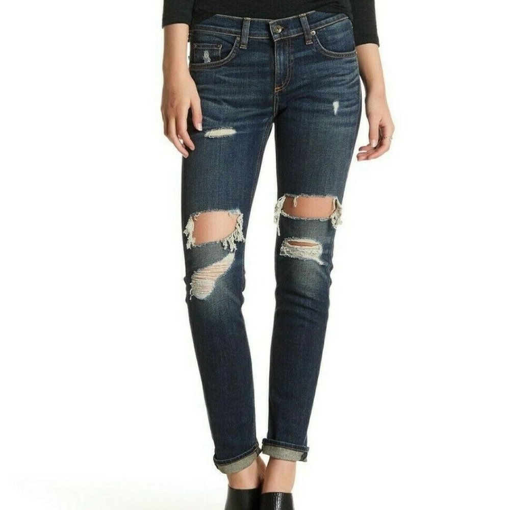 Rag & Bone DRE Boyfriend in Mission W/Holes